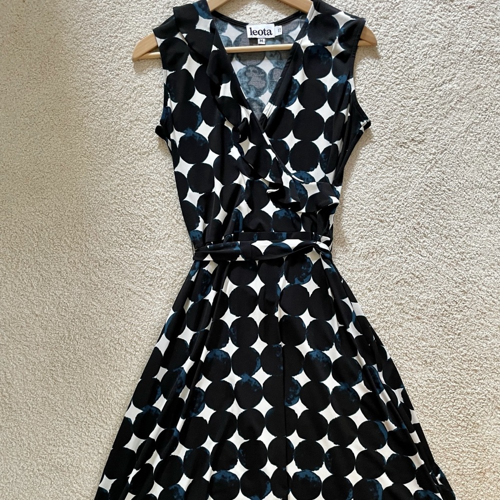 Leota wrap sleeveless dress